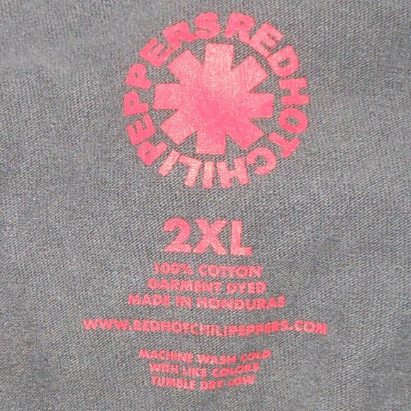 Red Hot Chilli Peppers tshirt floral unlimitrd love tour 2x - Picture 6 of 6